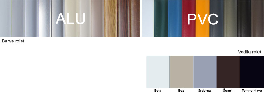 barve rolet in vodil
